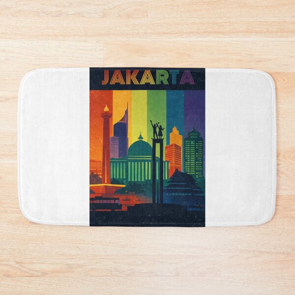 Item preview, Jakarta Urban View with Monas, Istiqlal Mosque and Welcome Monument designed and sold by Aryabek.