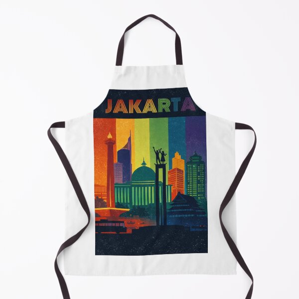 Item preview, Jakarta Urban View with Monas, Istiqlal Mosque and Welcome Monument designed and sold by Aryabek.