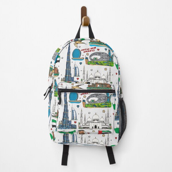 Item preview, UAE Landmarks & Heritage Pop Art Collage designed and sold by mashmosh.