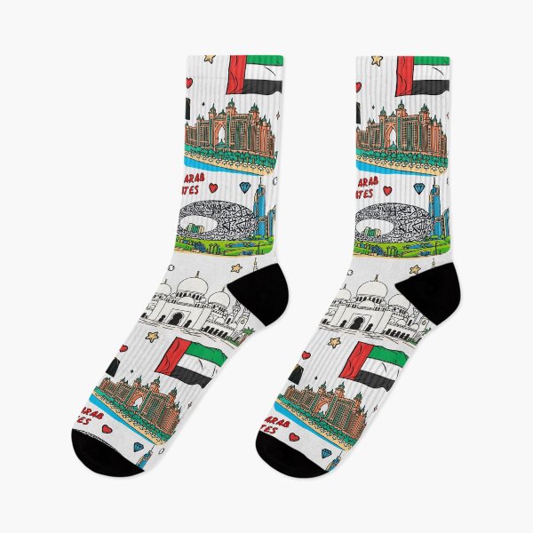 Item preview, UAE Landmarks & Heritage Pop Art Collage designed and sold by mashmosh.