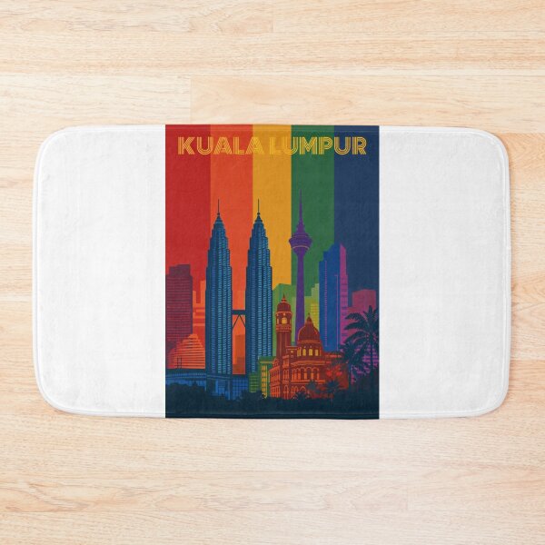 Item preview, Kuala Lumpur Skyline with Petronas Towers and Sultan Abdul Samad Building designed and sold by Aryabek.