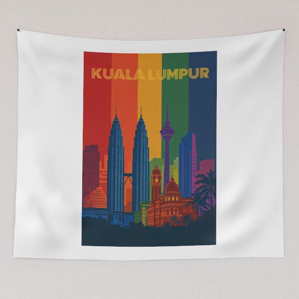 Item preview, Kuala Lumpur Skyline with Petronas Towers and Sultan Abdul Samad Building designed and sold by Aryabek.