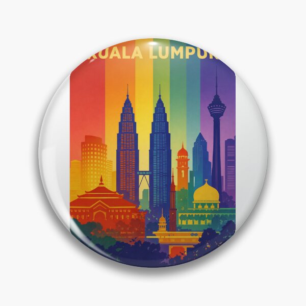 Item preview, Kuala Lumpur Landmarks with Petronas Towers, KL Tower and Mosques designed and sold by Aryabek.