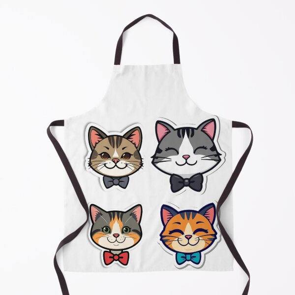Item preview, Emoji Cat Faces with Bow Ties designed and sold by debuDesign.