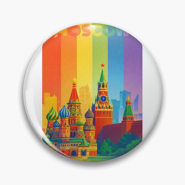 Item preview, Colorful Moscow View Featuring Kremlin Towers and Saint Basil’s Cathedral designed and sold by Aryabek.