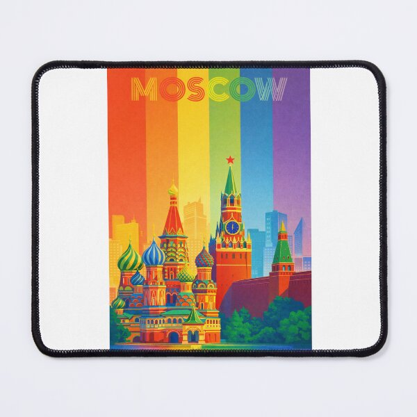 Item preview, Colorful Moscow View Featuring Kremlin Towers and Saint Basil’s Cathedral designed and sold by Aryabek.