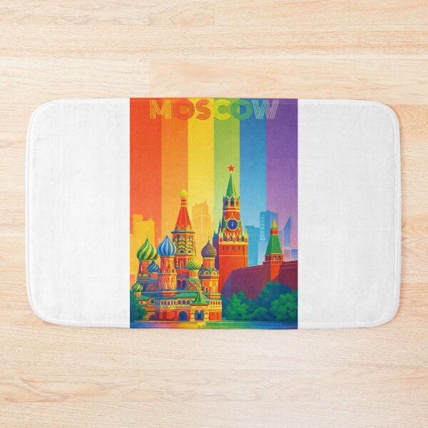 Item preview, Colorful Moscow View Featuring Kremlin Towers and Saint Basil’s Cathedral designed and sold by Aryabek.