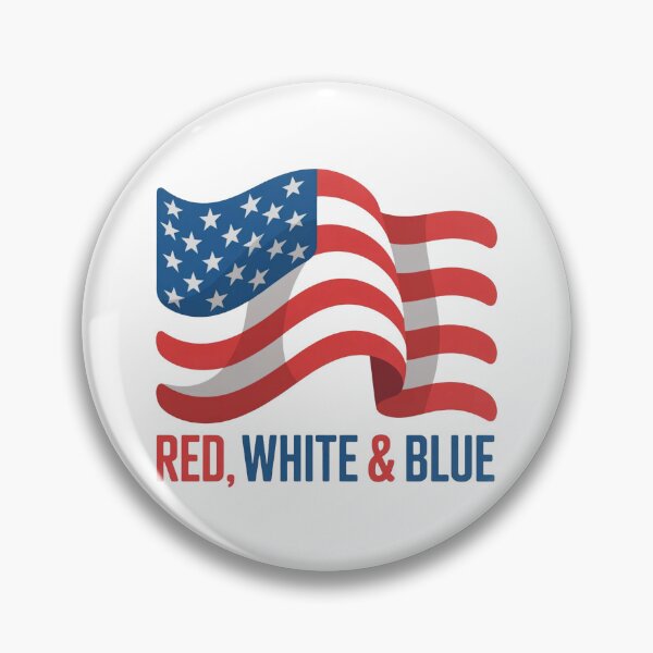 Item preview, Modern Red White & Blue Flag Day Patriotic Shirt designed and sold by KapiPrint.