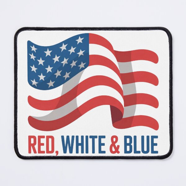 Item preview, Modern Red White & Blue Flag Day Patriotic Shirt designed and sold by KapiPrint.
