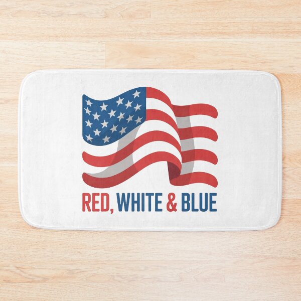 Item preview, Modern Red White & Blue Flag Day Patriotic Shirt designed and sold by KapiPrint.