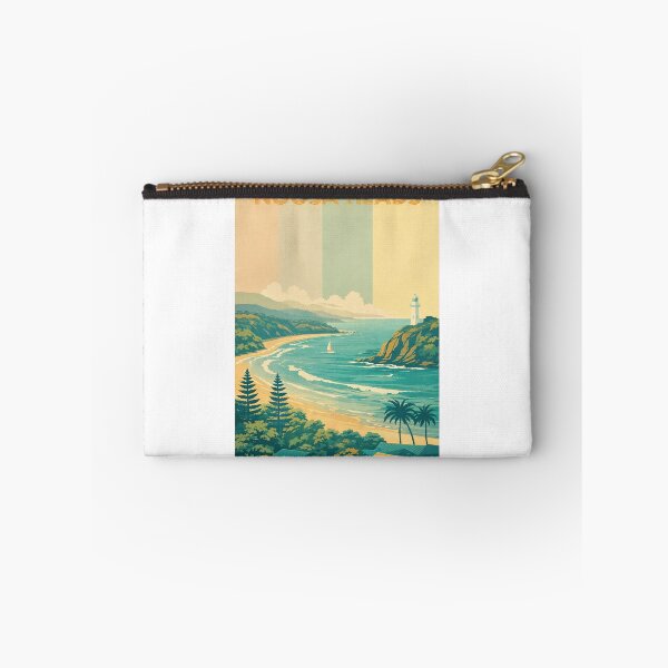Item preview, Noosa Heads Coastline with Lighthouse and Rolling Surf designed and sold by Aryabek.