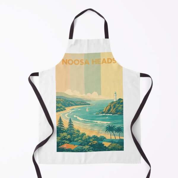 Item preview, Noosa Heads Coastline with Lighthouse and Rolling Surf designed and sold by Aryabek.
