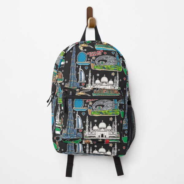 Item preview, UAE Landmarks Heritage & Modernity Sticker Collage designed and sold by mashmosh.