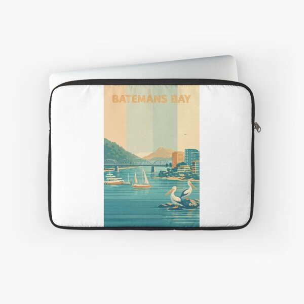 Item preview, Batemans Bay Waterfront with Boats, Bridge and Pelicans designed and sold by Aryabek.