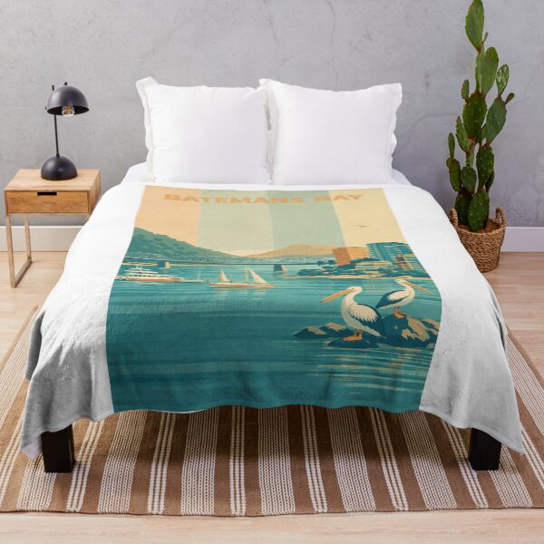 Item preview, Batemans Bay Waterfront with Boats, Bridge and Pelicans designed and sold by Aryabek.