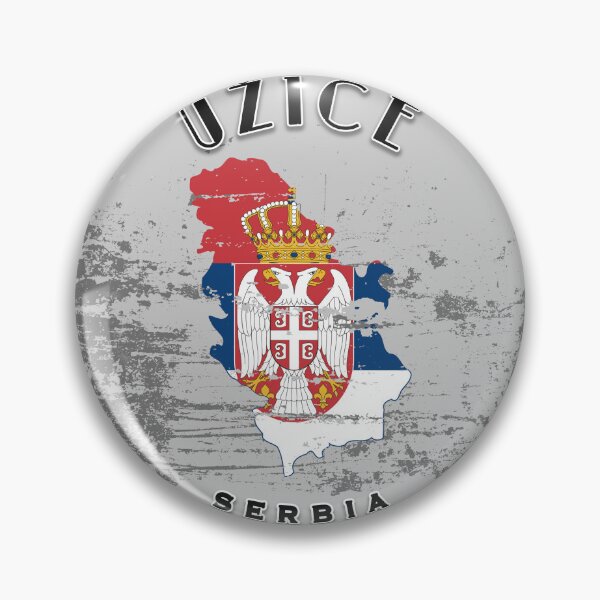 Item preview, Užice Serbia Flag Worn  designed and sold by World Designs.