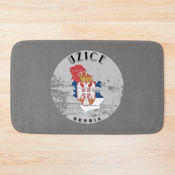 Item preview, Užice Serbia Flag Worn  designed and sold by World Designs.