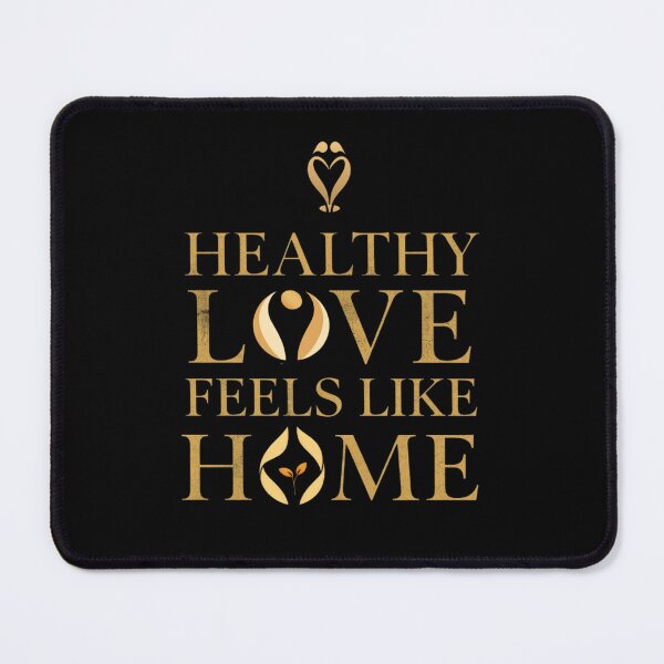 Item preview, Healthy Love Feels Like Home – Luxury Gold Minimalist Typography designed and sold by DevineCouture.