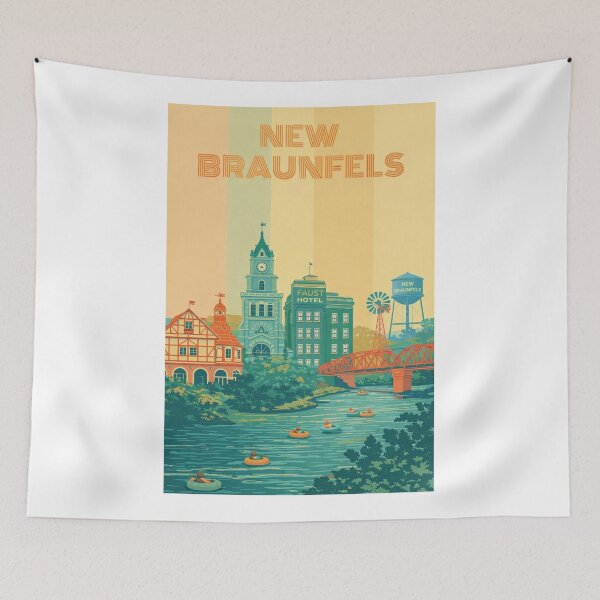 Item preview, New Braunfels Riverfront with Faust Hotel and Historic Architecture designed and sold by Aryabek.