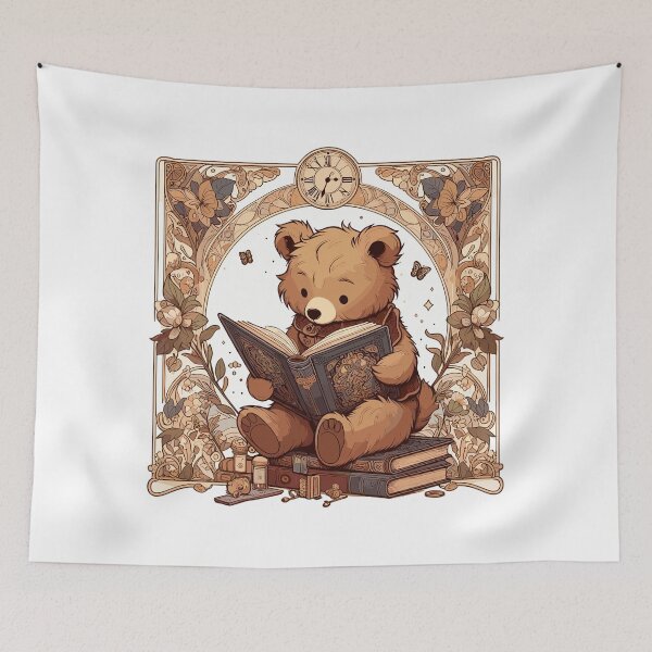 Item preview, Reading Bear – Cute design for book lovers designed and sold by Pineapple-Tree.
