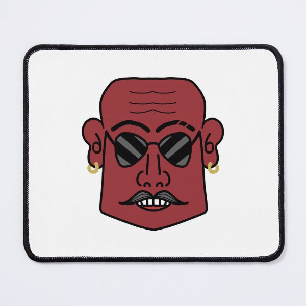 Item preview, Street Art Bald Man Red Portrait designed and sold by blooddesignco.