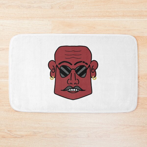 Item preview, Street Art Bald Man Red Portrait designed and sold by blooddesignco.
