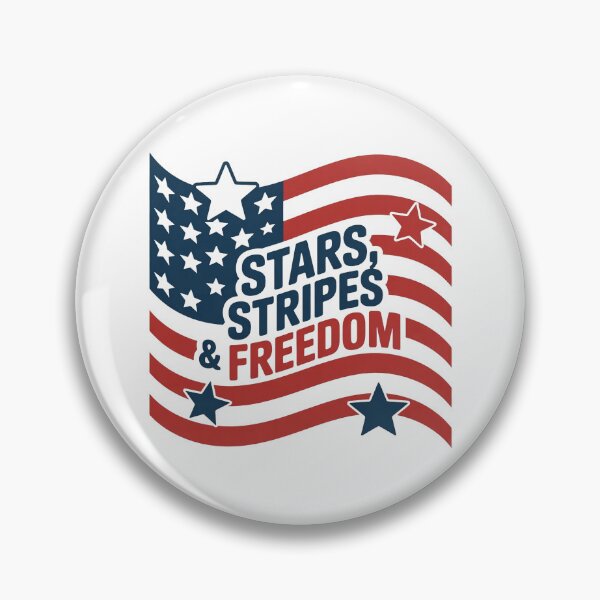 Item preview, Stars Stripes & Freedom Retro Modern Flag Day Shirt designed and sold by KapiPrint.