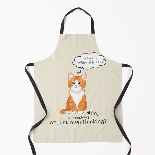 Item preview, Cute Cat Overthinking About Messages designed and sold by CHANCHANAI.