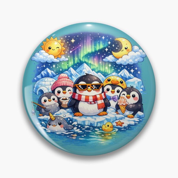 Item preview, Cute Pudgy Penguins Arctic Vibes designed and sold by RedSwagStore.