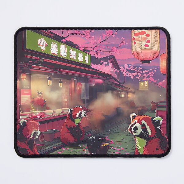 Item preview, Red Panda Noodle Bar designed and sold by ONYX Pixee.