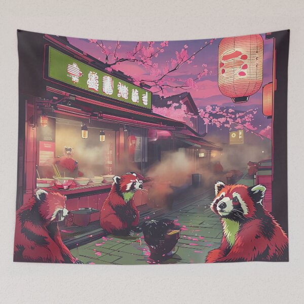 Item preview, Red Panda Noodle Bar designed and sold by ONYX Pixee.