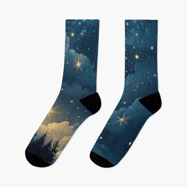 Item preview, Magical Starry Night Forest Over Winter Snow Galaxy designed and sold by T-I-D-E.