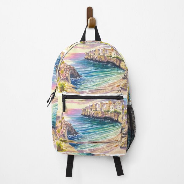 Item preview, Polignano a Mare Puglia Painting – Turquoise Bay of Lama Monachile with Cliffs and Crystal Sea designed and sold by artshop77.