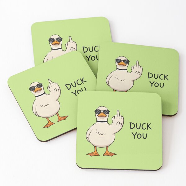 Item preview, Duck You – Funny Cartoon Duck Meme with Attitude designed and sold by mitdz shop.