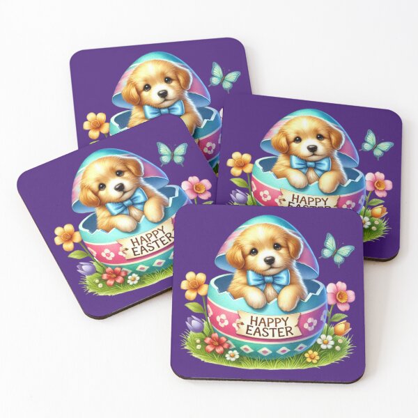 Item preview, Cute Easter Puppy in Egg – Happy Easter Dog Illustration for Shirts, Stickers & Gifts designed and sold by Dominik1994.