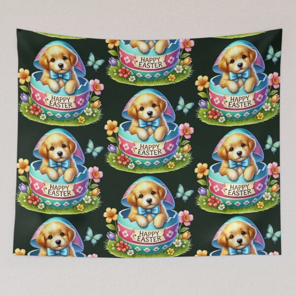 Item preview, Cute Easter Puppy in Egg – Happy Easter Dog Illustration for Shirts, Stickers & Gifts designed and sold by Dominik1994.