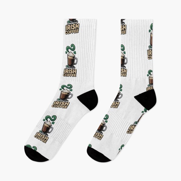 Item preview, Powered by Irish Coffee – Funny St Patrick’s Day Coffee Design designed and sold by Bliss Find And Design.