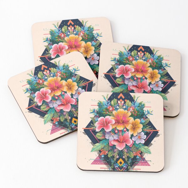 Item preview, Vibrant Floral Geometric Design designed and sold by lautir.