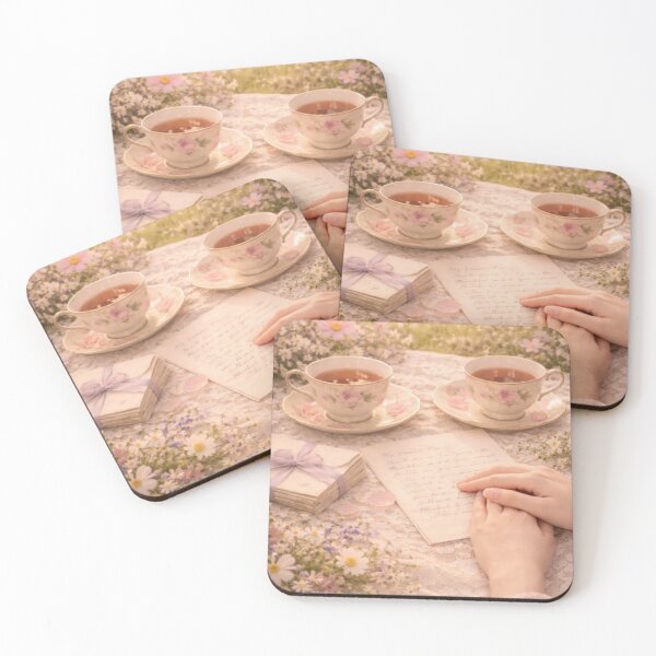 Item preview, Tea Picnic Letters – Storybook Cottagecore designed and sold by ArtFreshStudio.