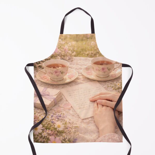 Item preview, Tea Picnic Letters – Storybook Cottagecore designed and sold by ArtFreshStudio.