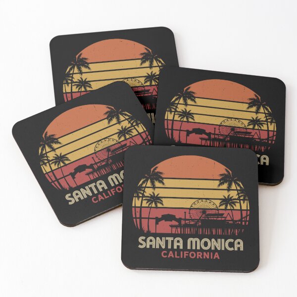 Item preview, Santa Monica California Pier - Retro Vintage Sunset designed and sold by Imaginationbeyond.
