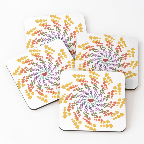 Item preview, Rainbow Flying Hearts Mandala designed and sold by OIL Pattern Design .