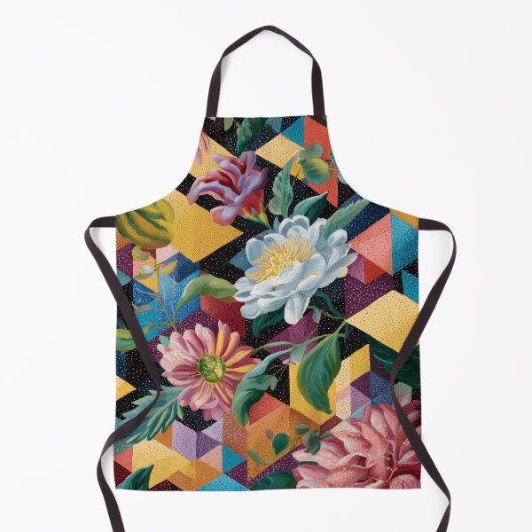 Item preview, Floral Explosion on Geometric Canvas designed and sold by lautir.