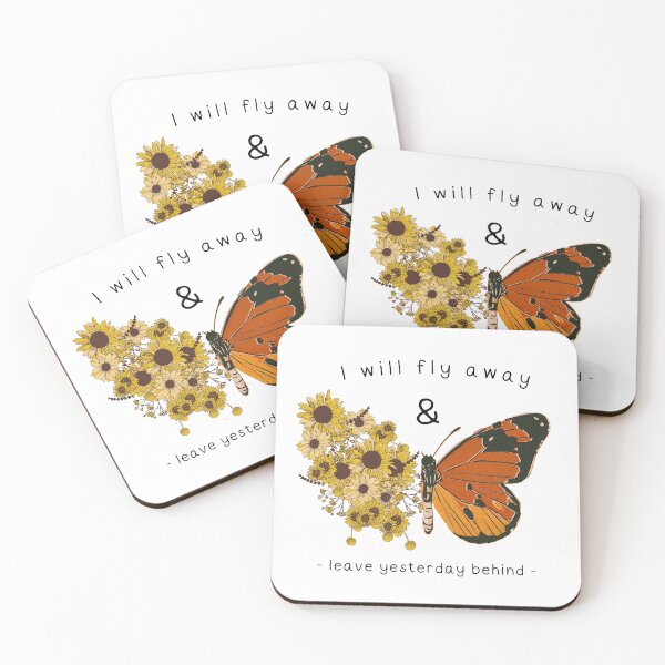 Item preview, Butterfly Metamorphosis: Leave Yesterday Behind Inspirational Quote designed and sold by Like it.