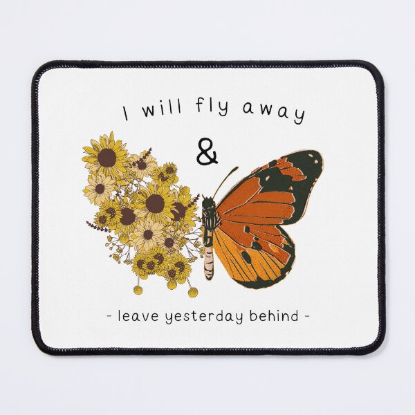 Item preview, Butterfly Metamorphosis: Leave Yesterday Behind Inspirational Quote designed and sold by Like it.