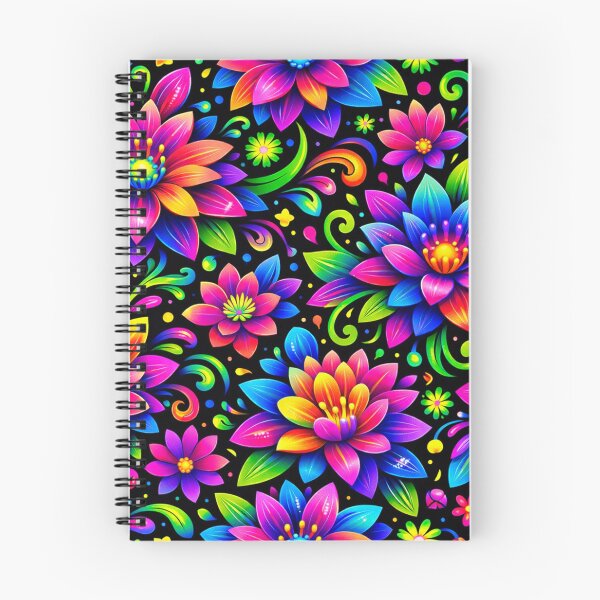 Item preview, Neon Bloom – Abstract 3D Floral Pattern designed and sold by MoReNdA83.