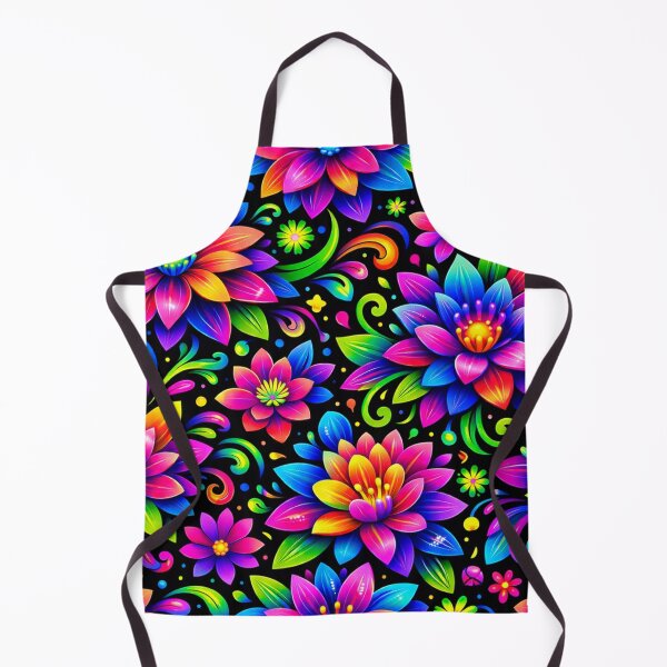 Item preview, Neon Bloom – Abstract 3D Floral Pattern designed and sold by MoReNdA83.
