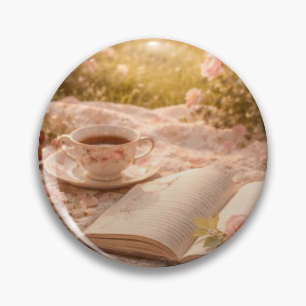 Item preview, Rose Garden Reading – Cozy Storybook Tea designed and sold by ArtFreshStudio.