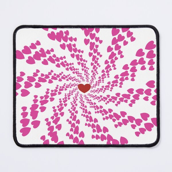 Item preview, Soft Pink Flying Hearts Mandala designed and sold by OIL Pattern Design .