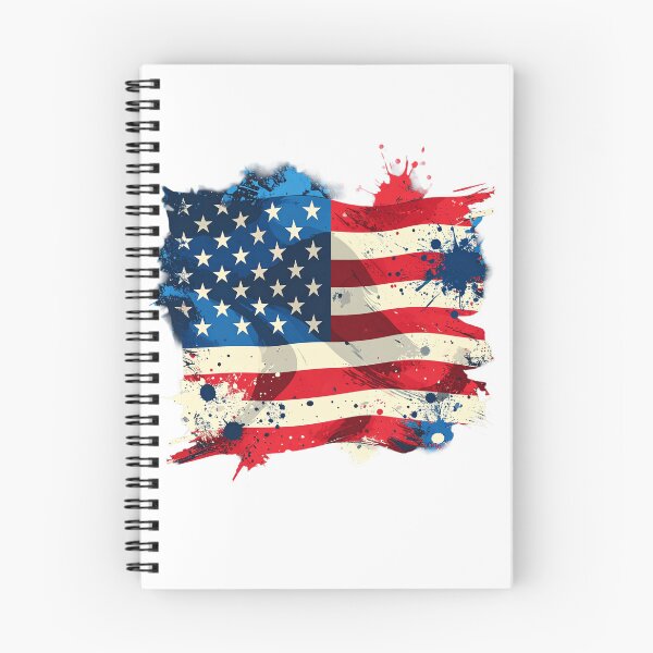 Item preview, Abstract Freedom Splash – Artistic Patriotic Paint Flag T-Shirt designed and sold by KapiPrint.